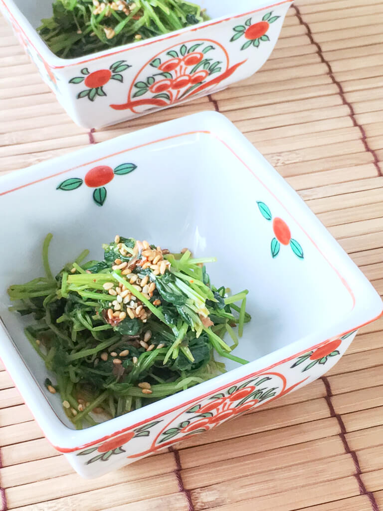 レシピ 豆苗のピリ辛おひたし 時短 レンジ加熱のみ Mi Rin S みーりんず